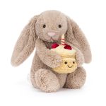 Jellycat 懷抱生日蛋糕邦尼兔 / Bashful Beige Bunny 'Birthday /18cm/31cm