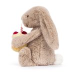 Jellycat 懷抱生日蛋糕邦尼兔 / Bashful Beige Bunny 'Birthday /18cm/31cm：圖片 4