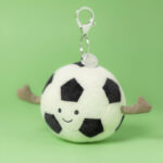 Jellycat 足球挂飾 Amuseables Sports Football Bag Charm / 11cm：圖片 4