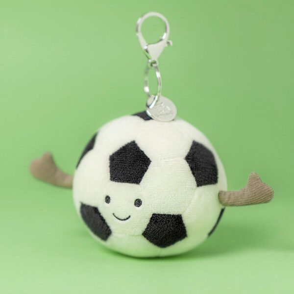 Jellycat 足球挂飾 Amuseables Sports Football Bag Charm / 11cm：圖片 4