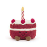 Jellycat 趣味紅色絲絨生日蛋糕 Amuseables Cheri Cake / 16cm：圖片 2