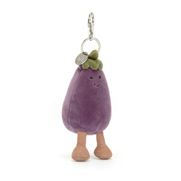 Jellycat 茄子挂飾 Amuseables Aubergine Bag Charm /8cm：圖片 1