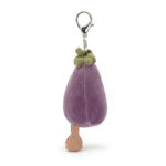 Jellycat 茄子挂飾 Amuseables Aubergine Bag Charm /8cm：圖片 3
