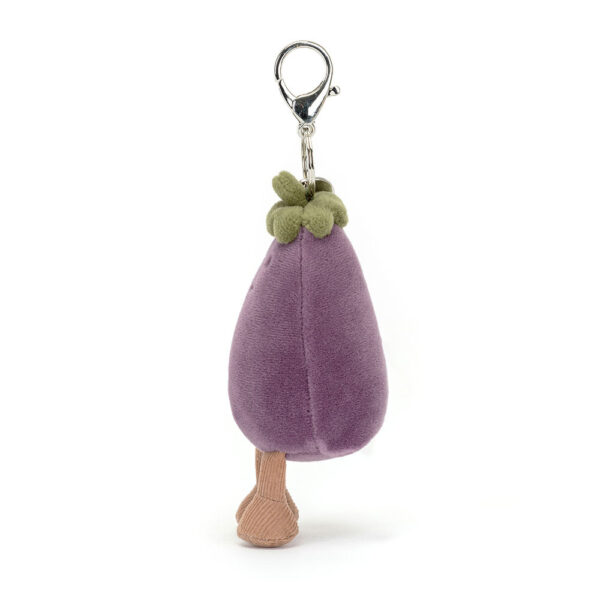 Jellycat 茄子挂飾 Amuseables Aubergine Bag Charm /8cm：圖片 3