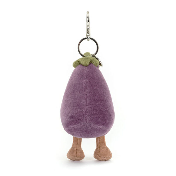 Jellycat 茄子挂飾 Amuseables Aubergine Bag Charm /8cm：圖片 2
