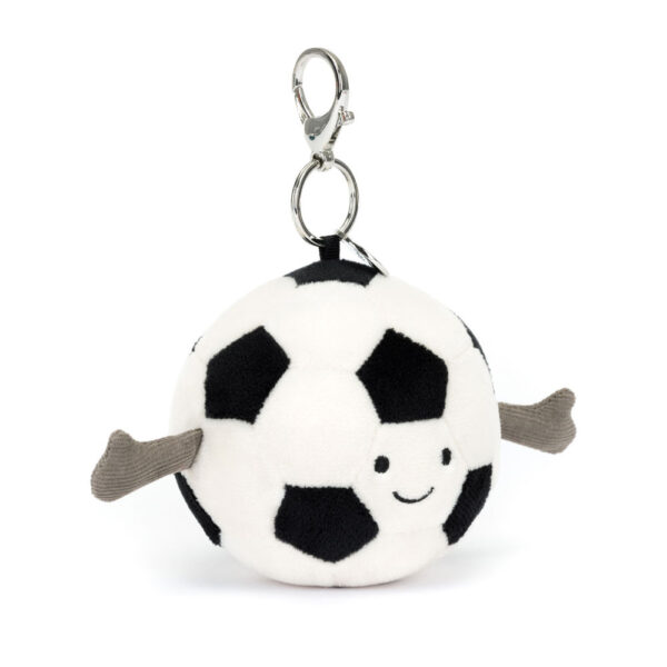 Jellycat 足球挂飾 Amuseables Sports Football Bag Charm / 11cm：圖片 1